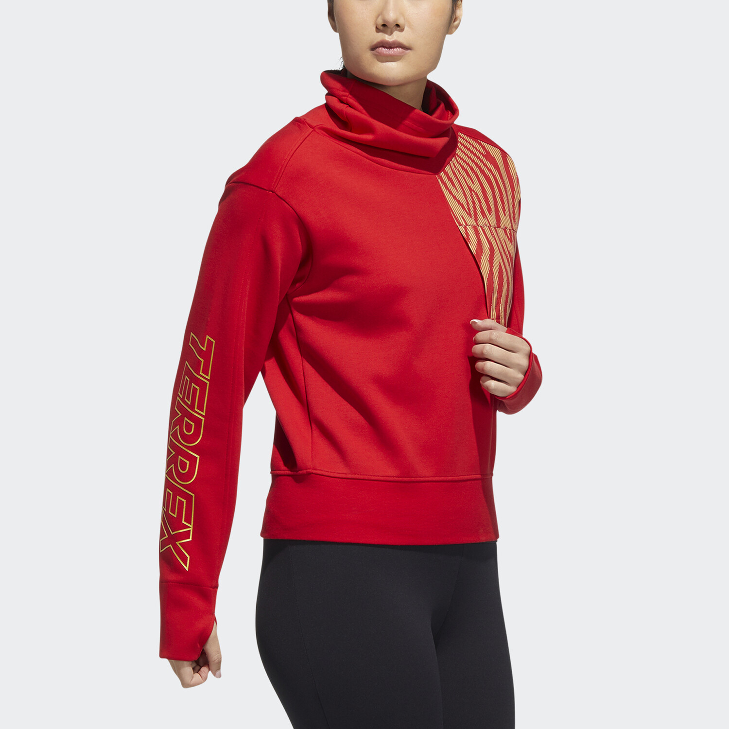 Толстовка Terrex женская красная Adidas — фото 3