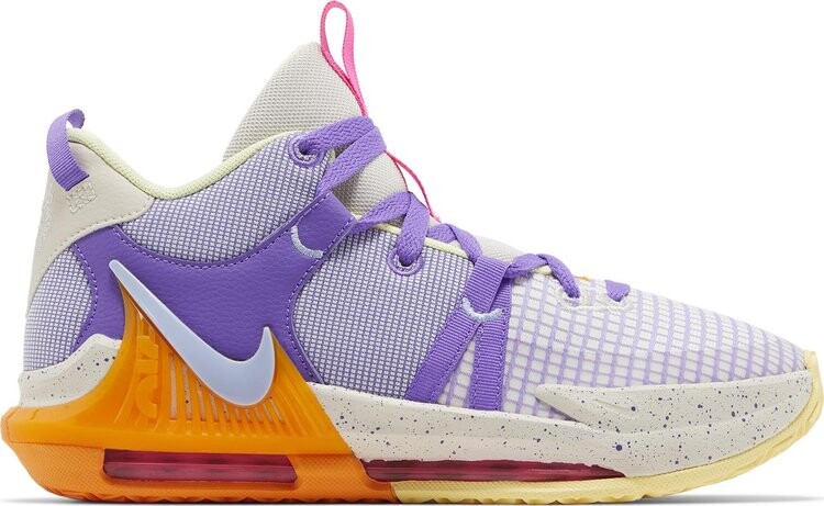 

Кроссовки LeBron Witness 7 GS 'Action Grape Vivid Orange', фиолетовый