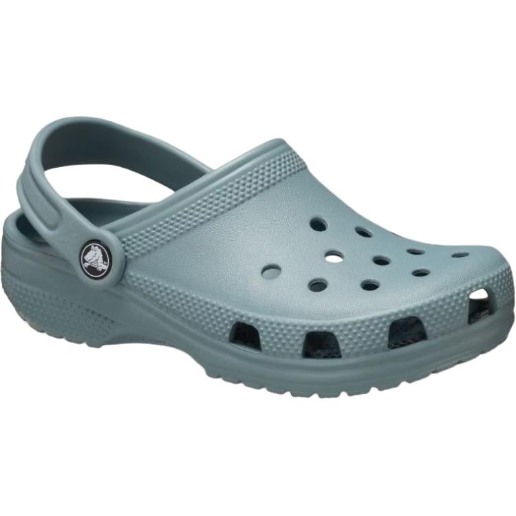Классические износостойкие низкие детские сандалии Clog Kids' Crocs, зеленый — фото 3