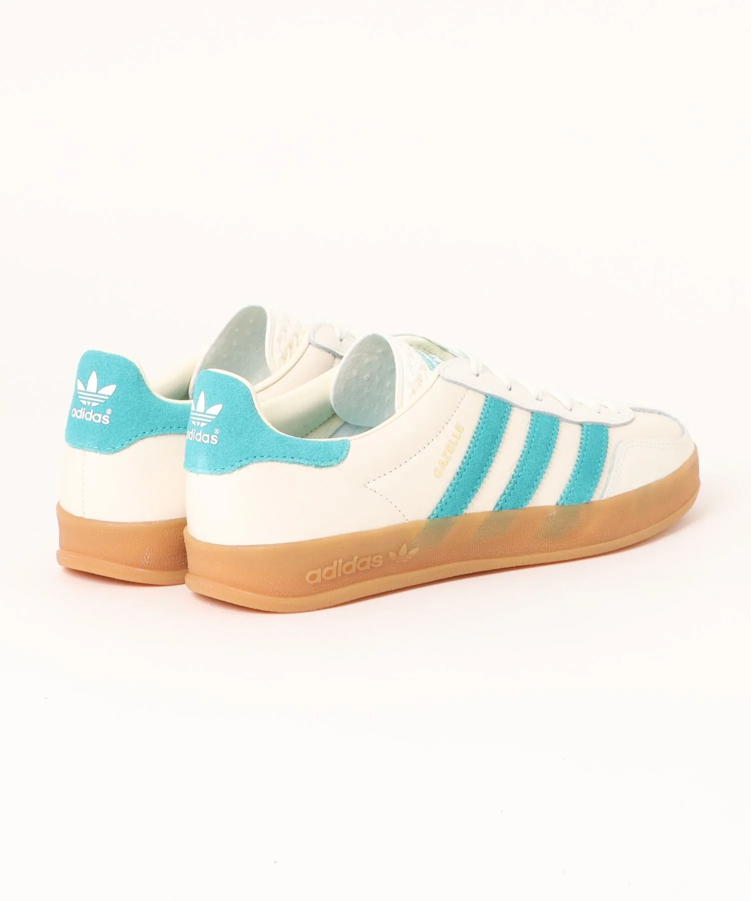 Мужские кроссовки Gazelle Indoor из кожи adidas белые — фото 2