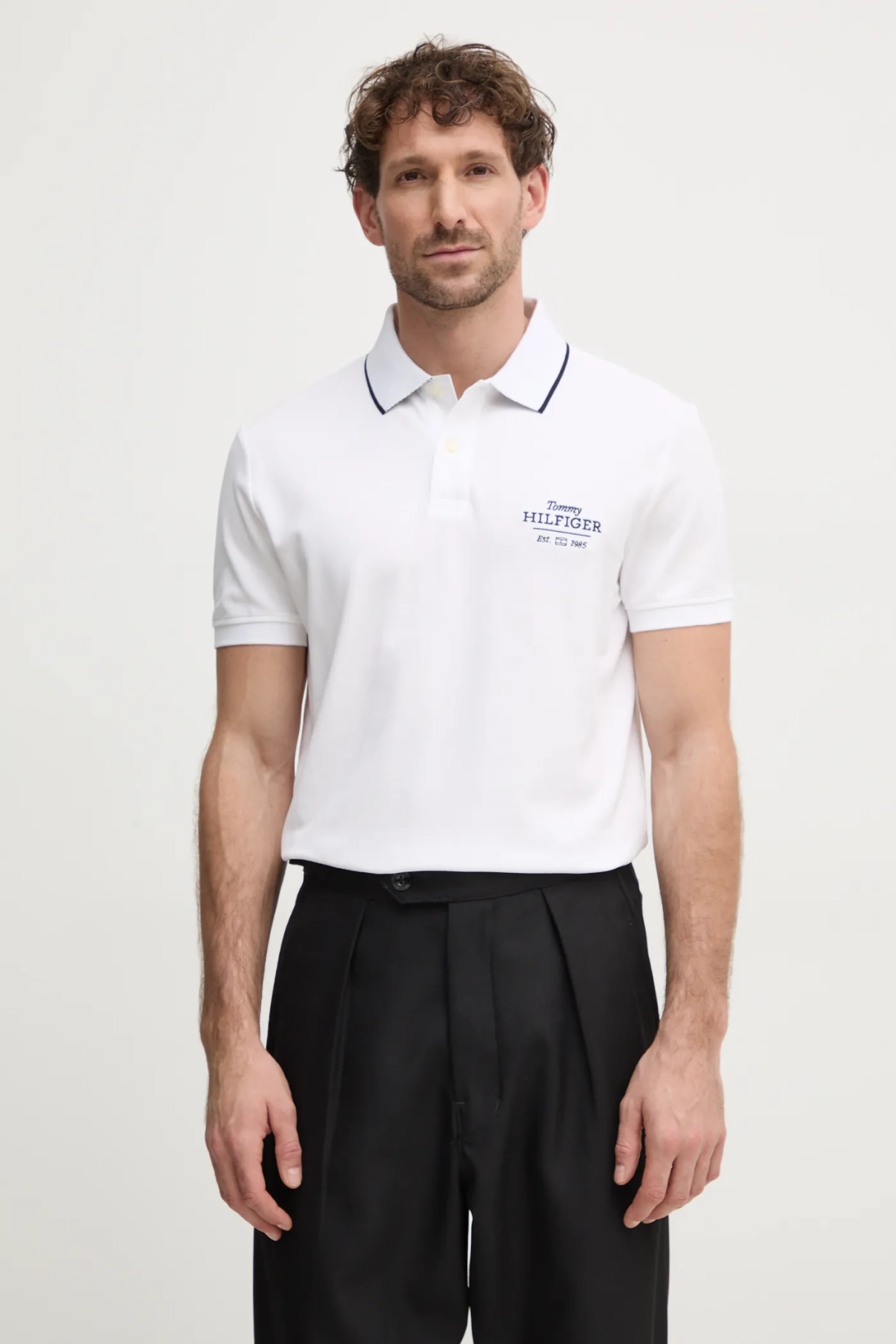 

Поло Tommy Hilfiger, белый