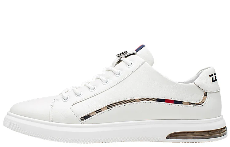 Стильные скейтерские кожаные кроссовки для мужчин ZRO, White (Subscribe to The Store and Take A Screenshot, Comes with Insole) — фото 3