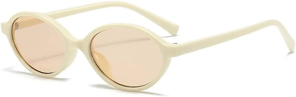 

Солнцезащитные очки UV400 - маленькая оправа, овальная, желейного цвета, для женщин и мужчин, для бега и занятий спортом на открытом воздухе UYPTK, Beige