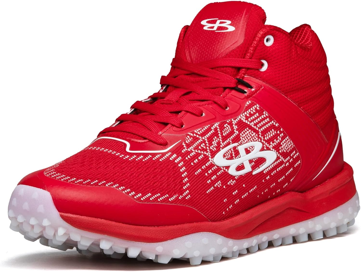 

Мужские футбольные кроссовки Boombah Viper Pureknit Turf Mid - Статус - Разнообразие цветов - Разные размеры, белый/красный