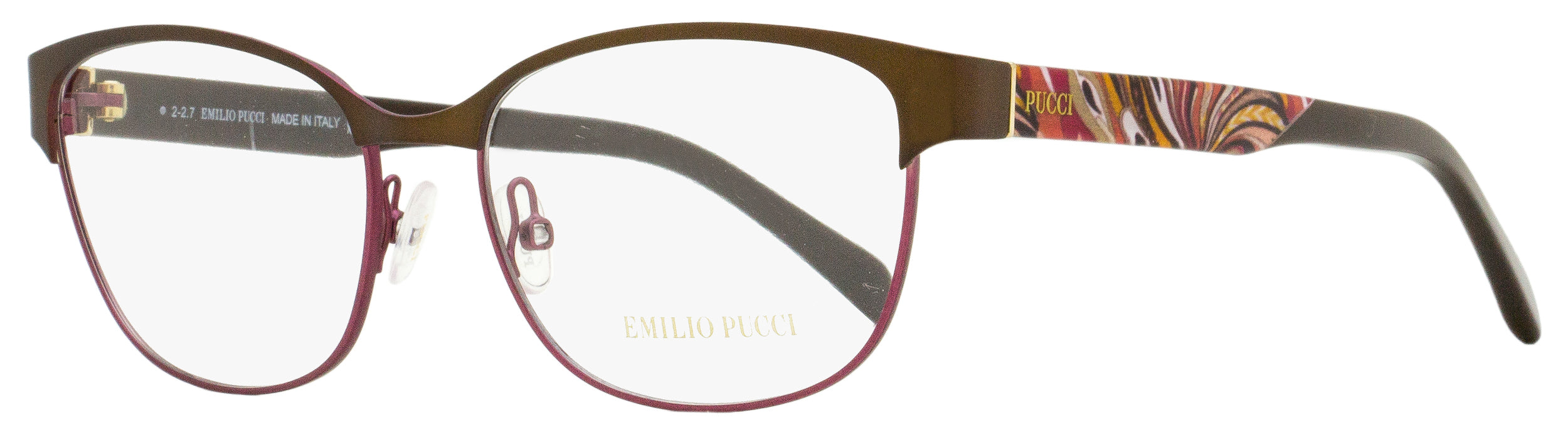 

Женские овальные очки Emilio Pucci EP5016 050 коричневые/розовые 53 мм