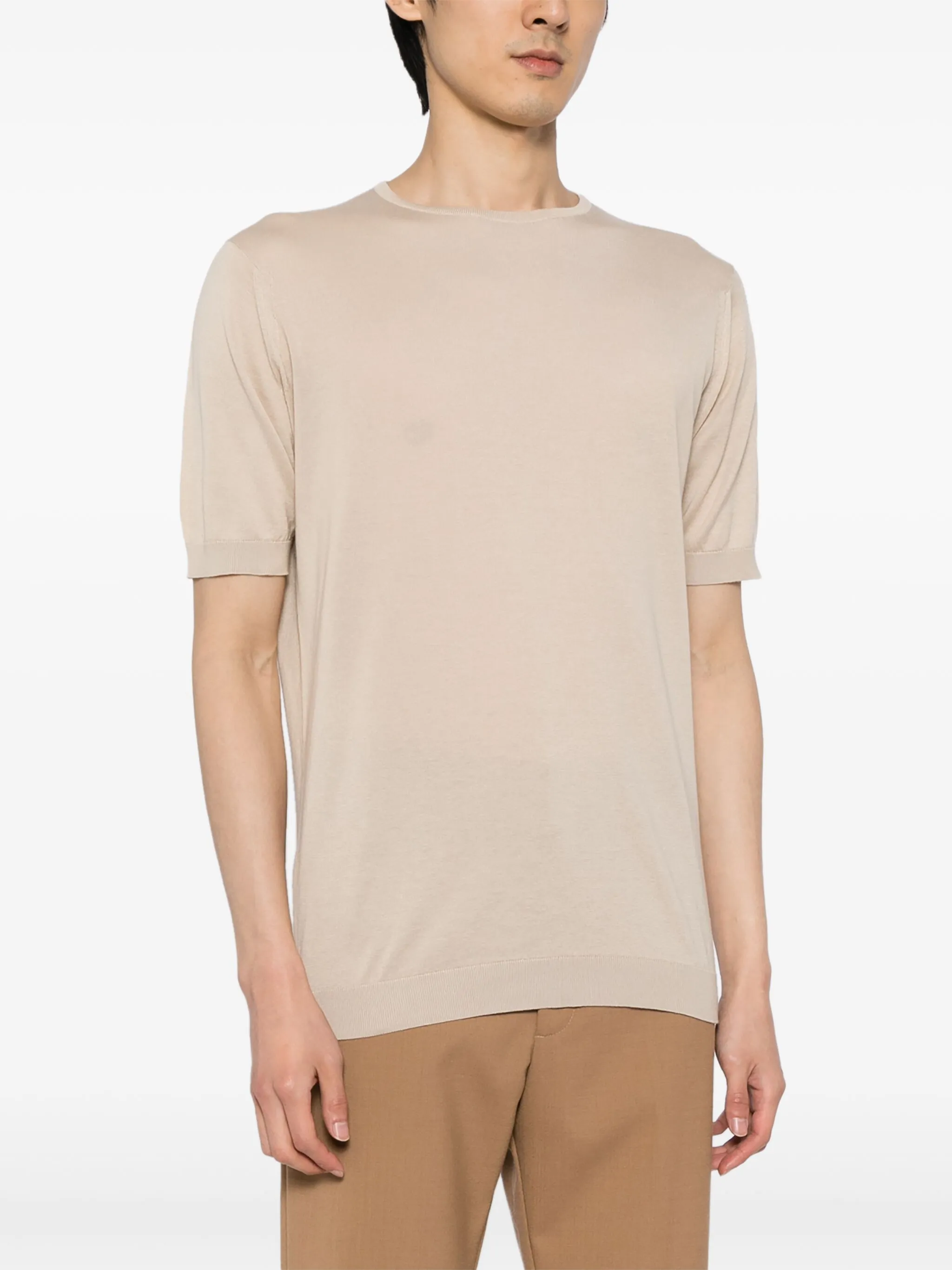 

Трикотажная футболка Belden John Smedley, миндальный