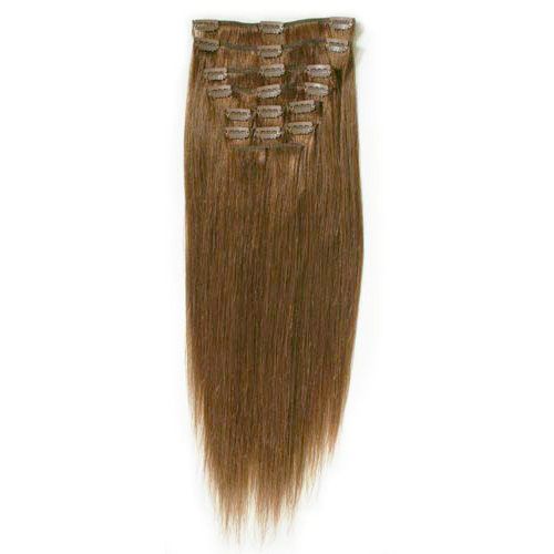 

Накладные волосы fashiongirl clip-in extensions #60 platinblond - 65 cm Fashiongirl, #6 braun - 50 cm, количество 1 шт.