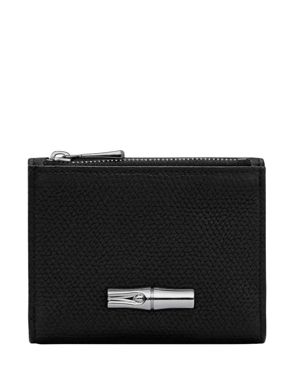 

Кардхолдер Le Roseau из фактурной кожи Longchamp, черный