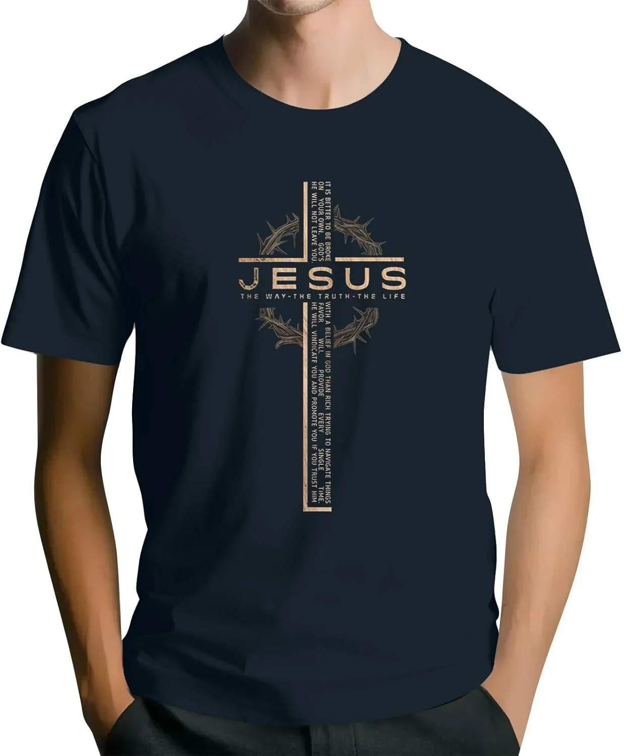 

Футболка с принтом Jesus Cross FQZWONG