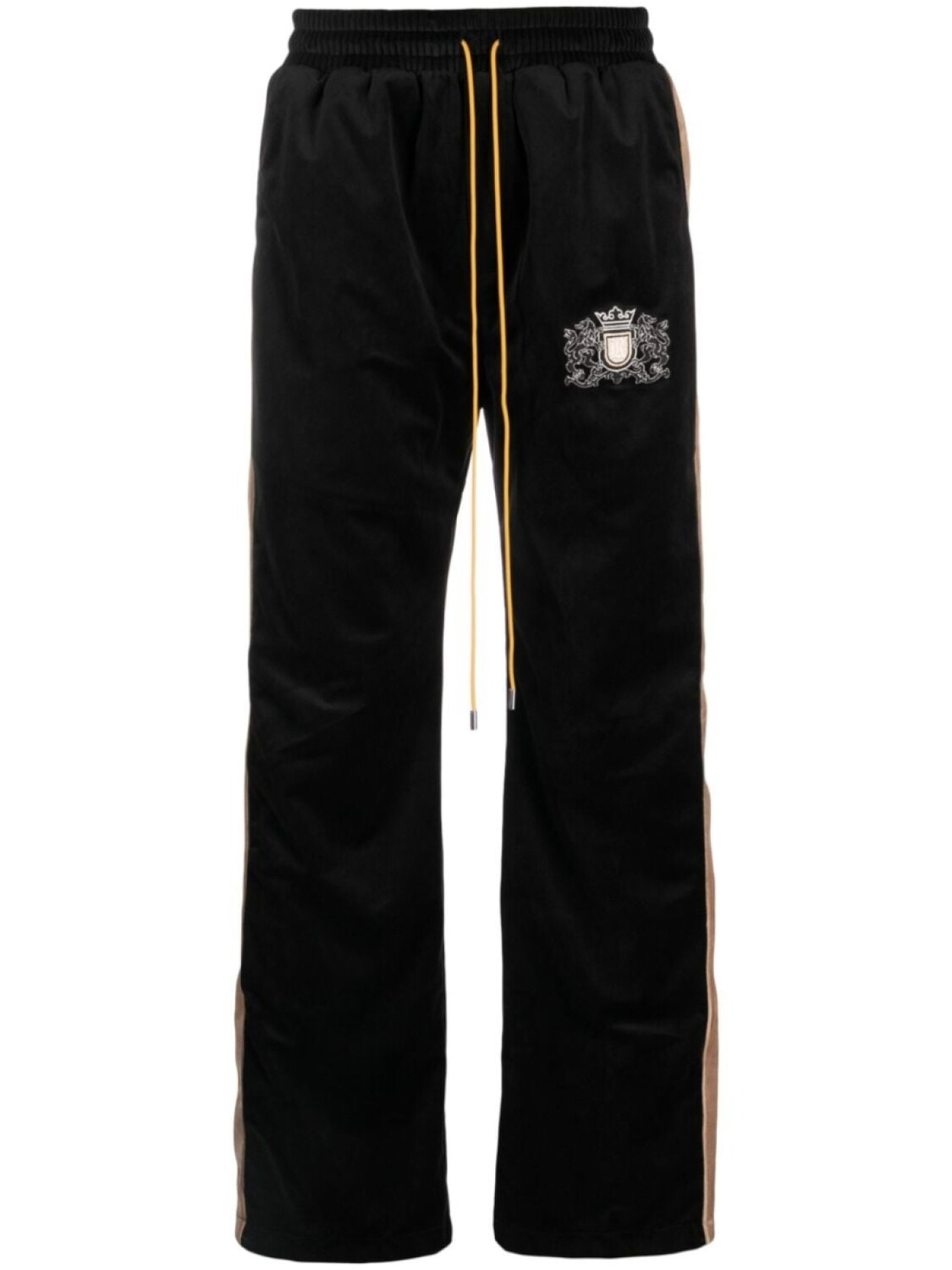 

RHUDE бархатные спортивные брюки с вышивкой, черный