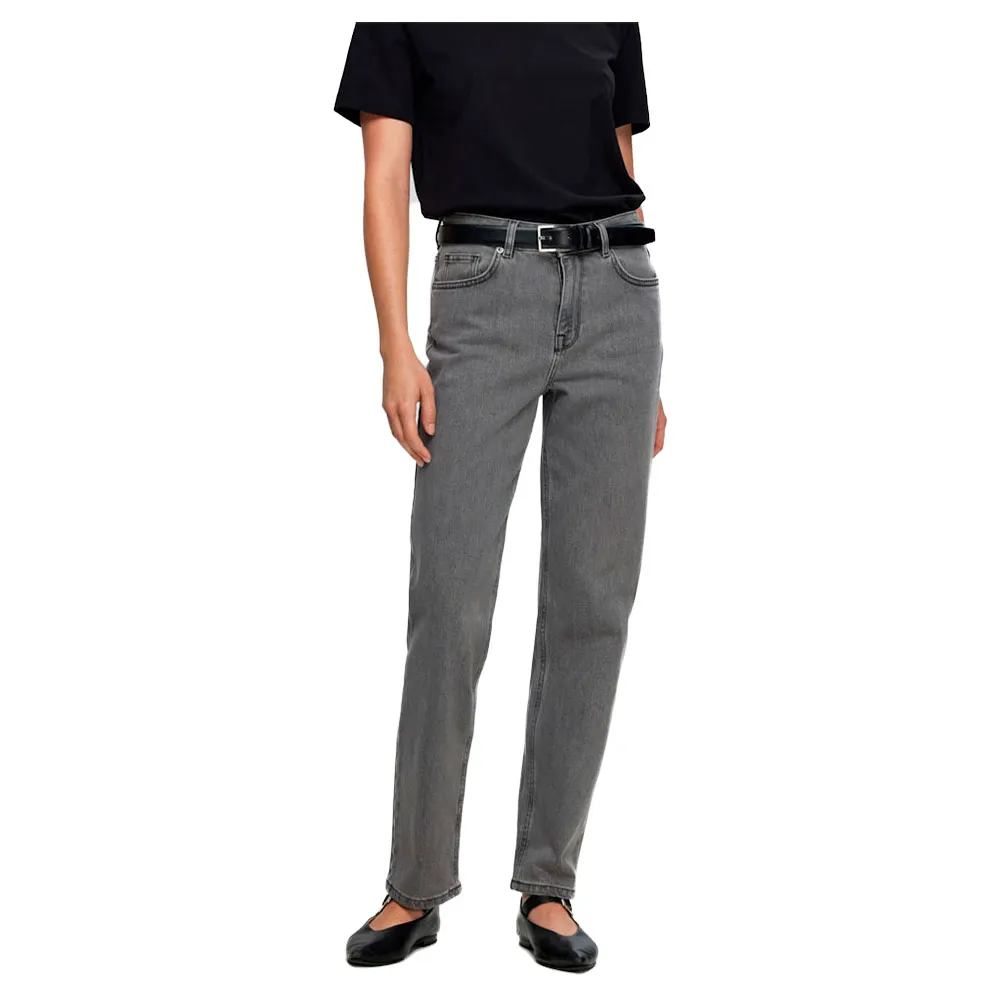

Джинсы Selected Alice Straight Fit Eloise, серый