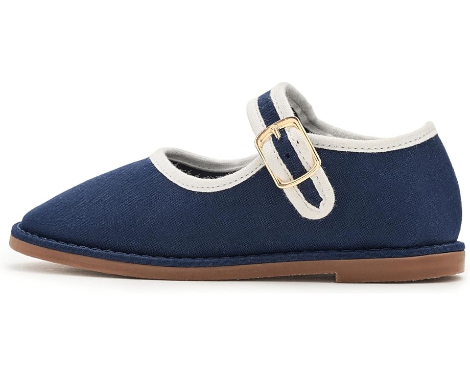 Балетки Janie and Jack Twill (для малышей/детей/подростков), Navy Blue — фото 4