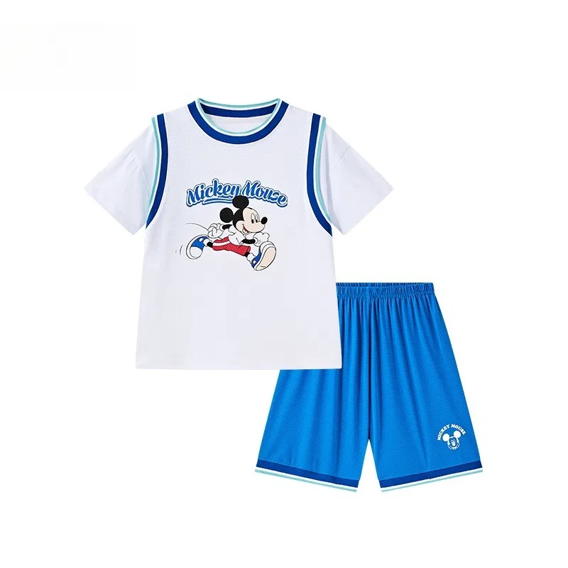 Детский спортивный костюм Casual Sportswear Mickey Series SS25, 2 предмета, на возраст 3-7 лет Disney, Blue