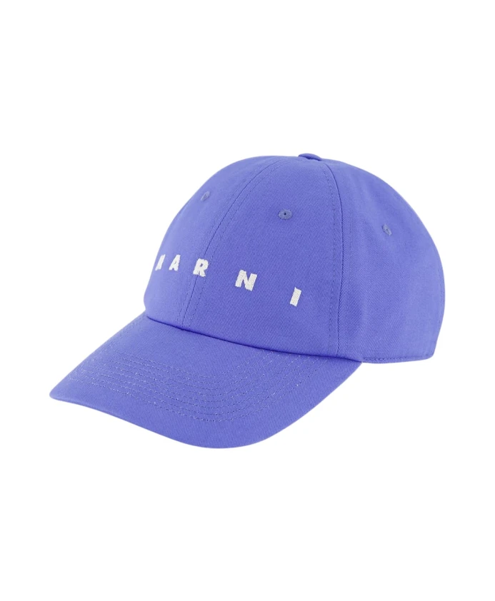 

Сине-Сиреневая хлопковая бейсболка Marni, синий