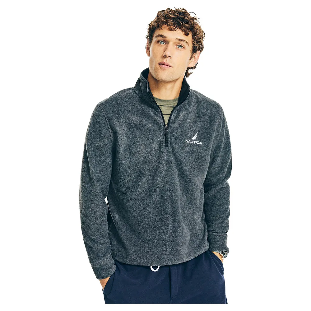 

Толстовка Nautica KR9384 half zip, серый