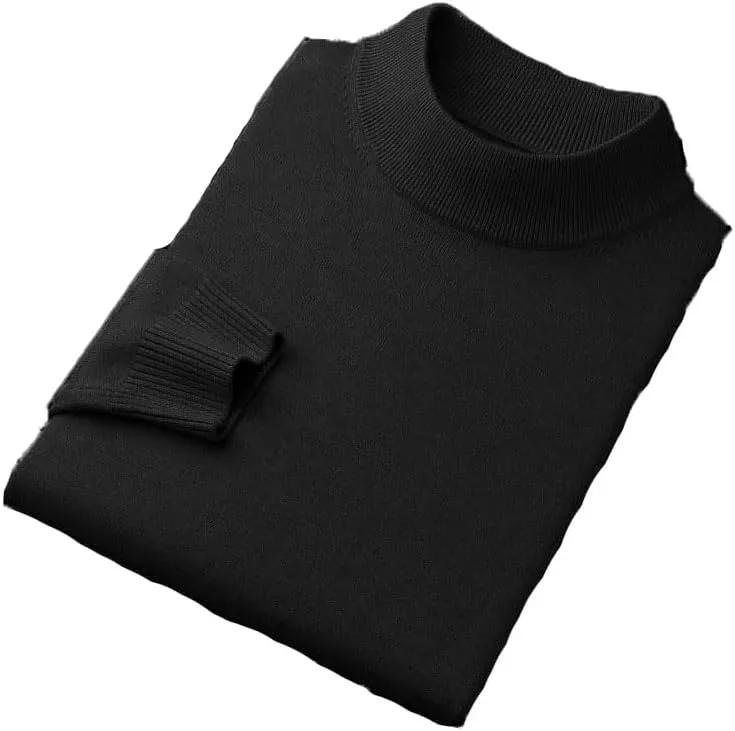 

Свитер с высоким воротником, вязаный пуловер с длинным рукавом