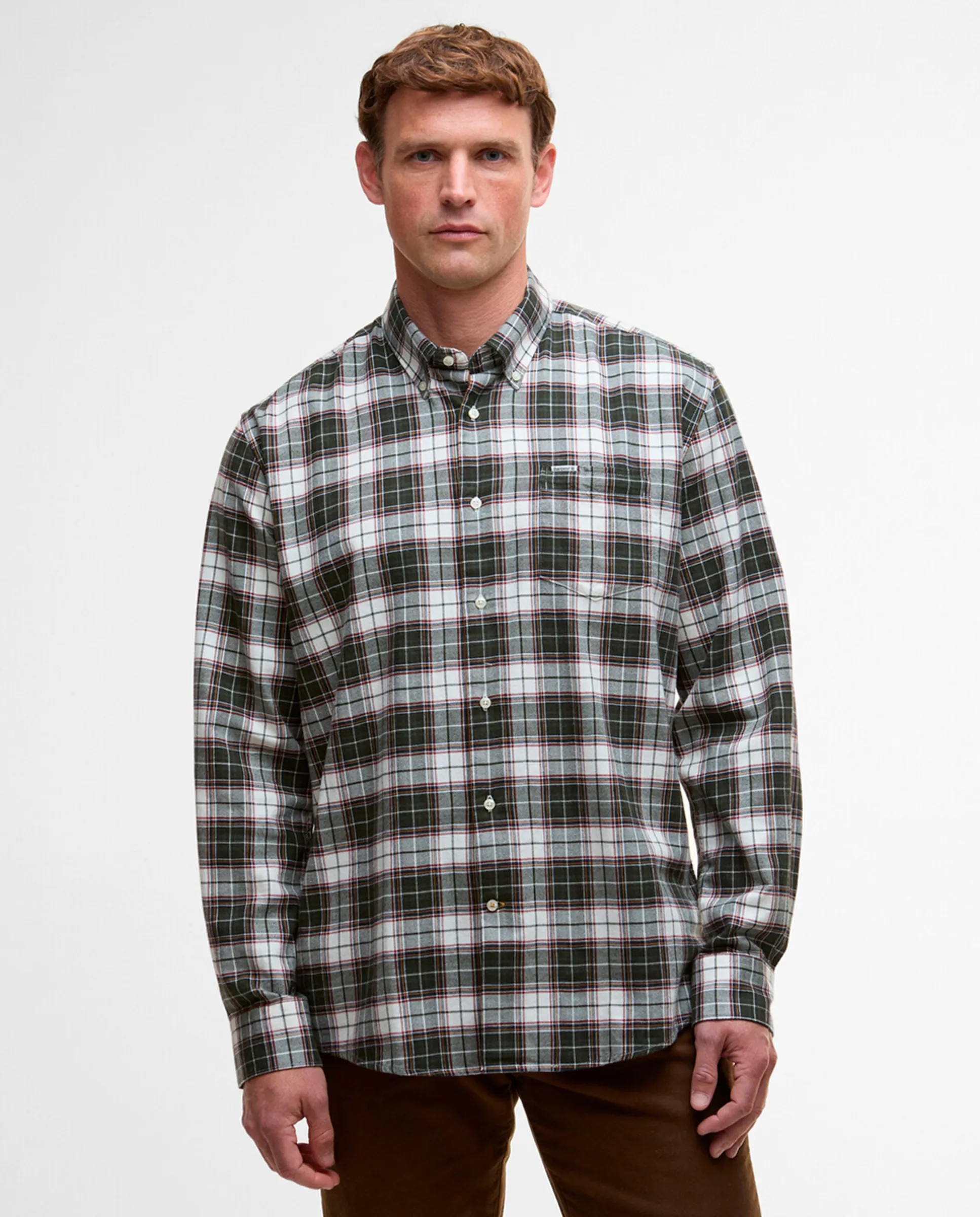 

Мужская клетчатая рубашка Barbour, многоцветный