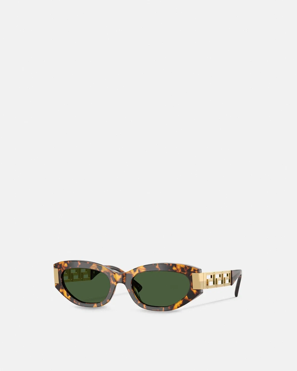 Солнцезащитные очки Greca Cat-Eye VERSACE, коричневый