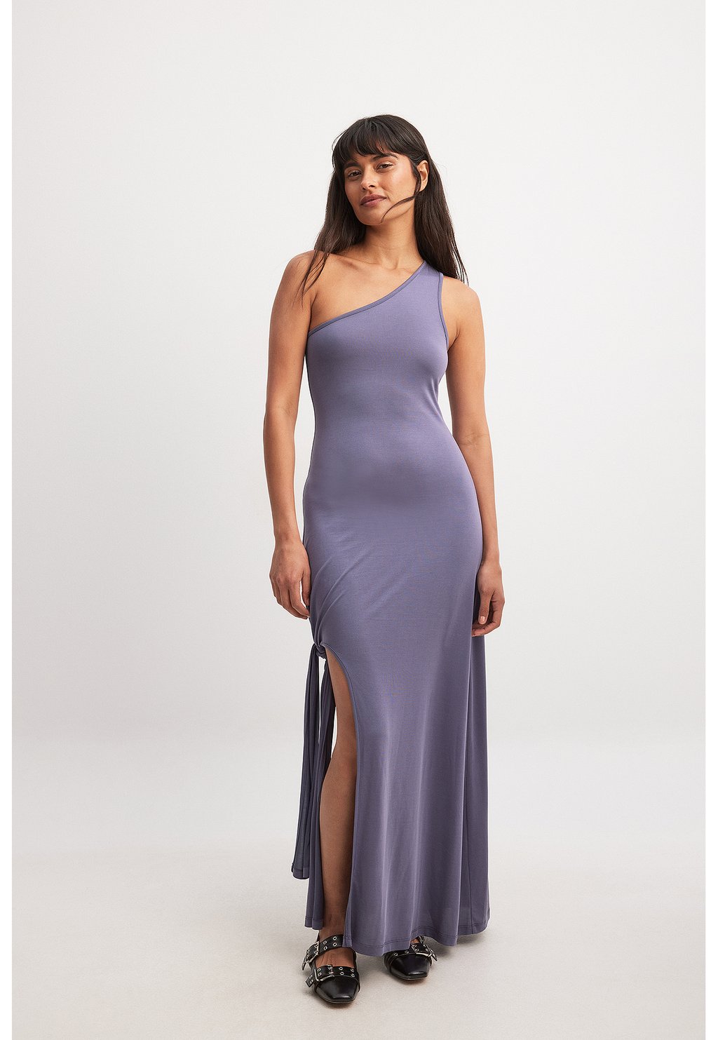 

Платье макси ONE SHOULDER MAXI DRESS NA-KD, серый