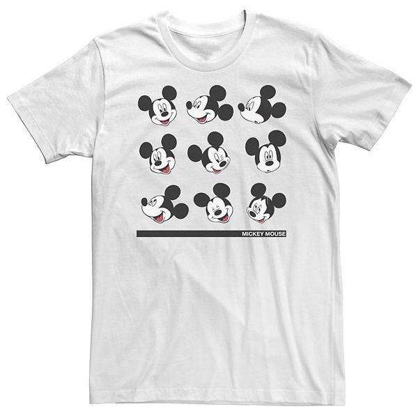 

Футболка S Mickey Mouse Big & Tall с разными лицами Микки Disney