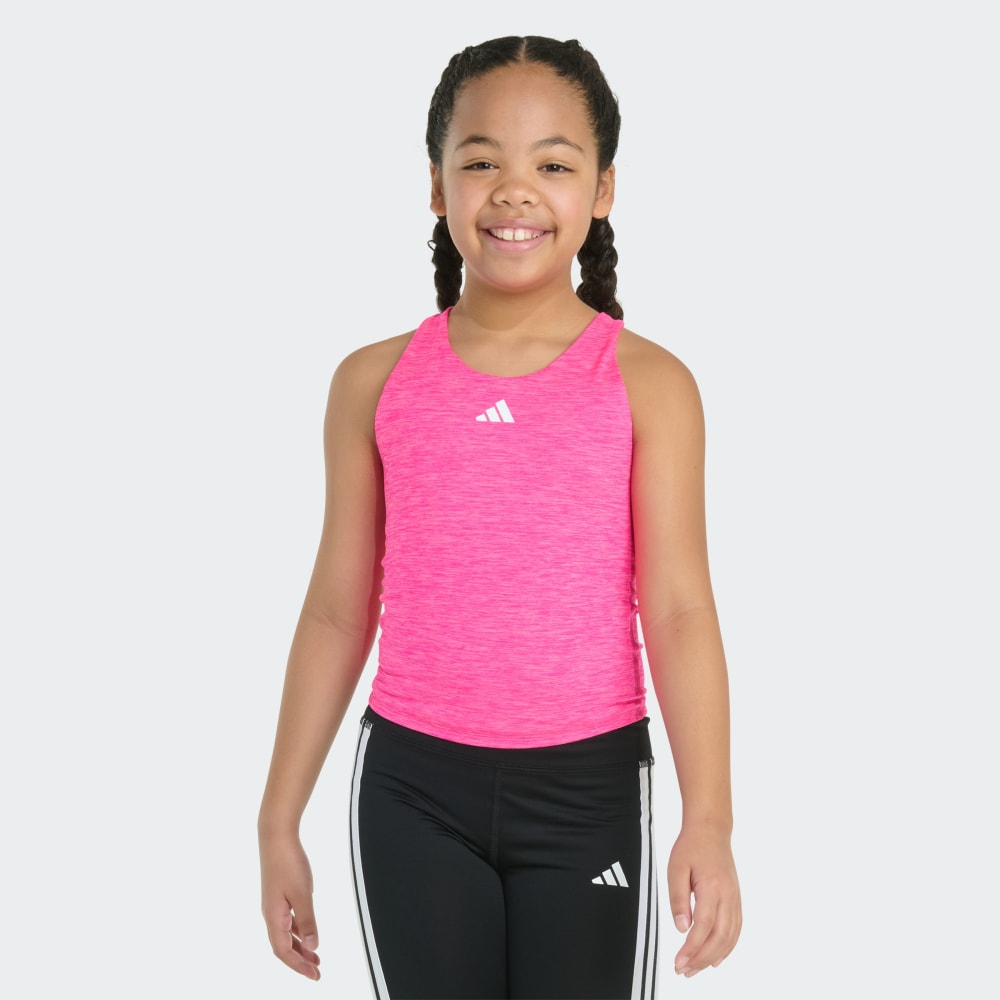 

Спортивный топ Adidas Sleeveless Mélange Training Tank, цвет Shock Pink Mel