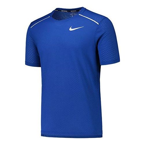 

Футболка rise 365 logo breathable short sleeve blue Nike, синий