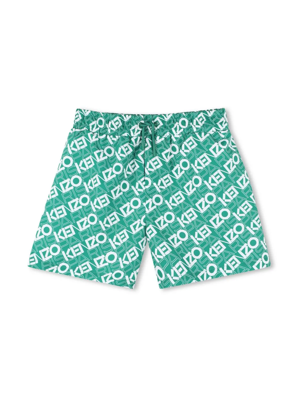 

Плавки-шорты с логотипом Kenzo Kids, зеленый