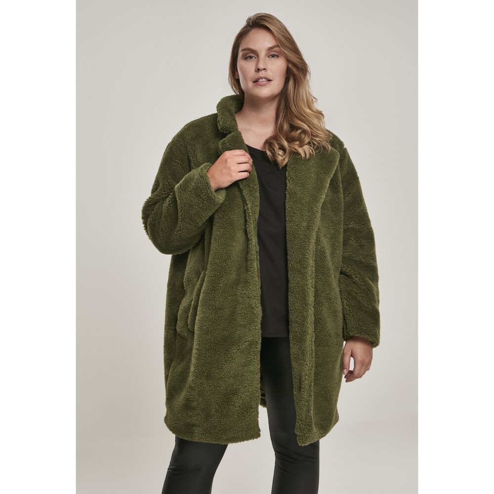 

Парка Urban Classics Oversized Sherpa Big, зеленый