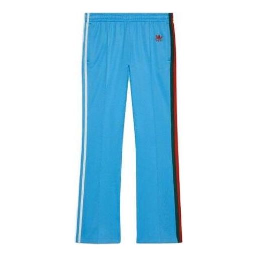 

Брюки x adidas cotton jersey sweatpants 'light blue' Gucci, голубой