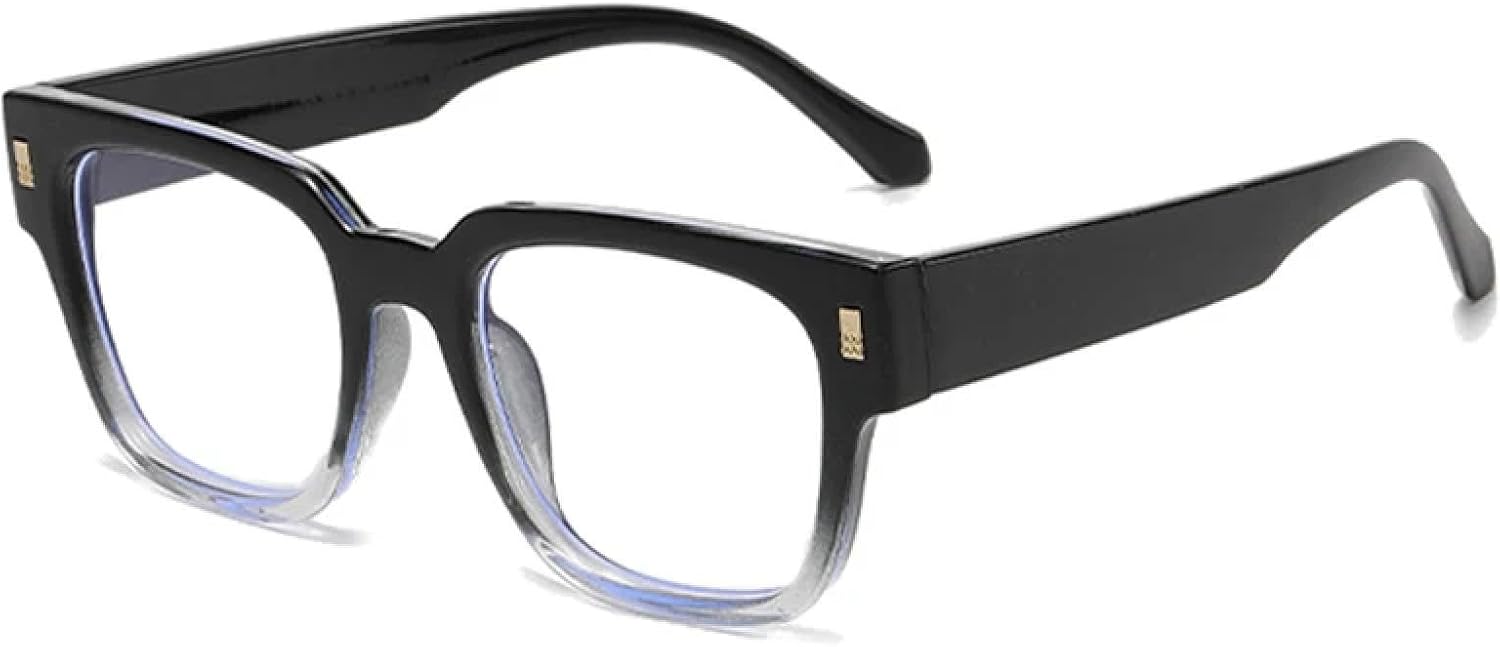 

Солнцезащитные очки с защитой от УФ-излучения UV400 для женщин и мужчин | Прозрачные градиентные очки в стиле панк с заклепками | для занятий спортом на открытом воздухе DSVIGF, Black Gradient Clear