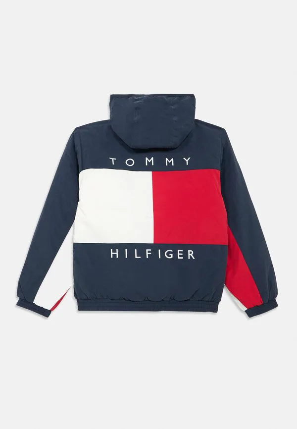 Свободная куртка в классическом стиле с цветовыми блоками, легкая куртка Tommy Hilfiger, Dark Night Navy — фото 3