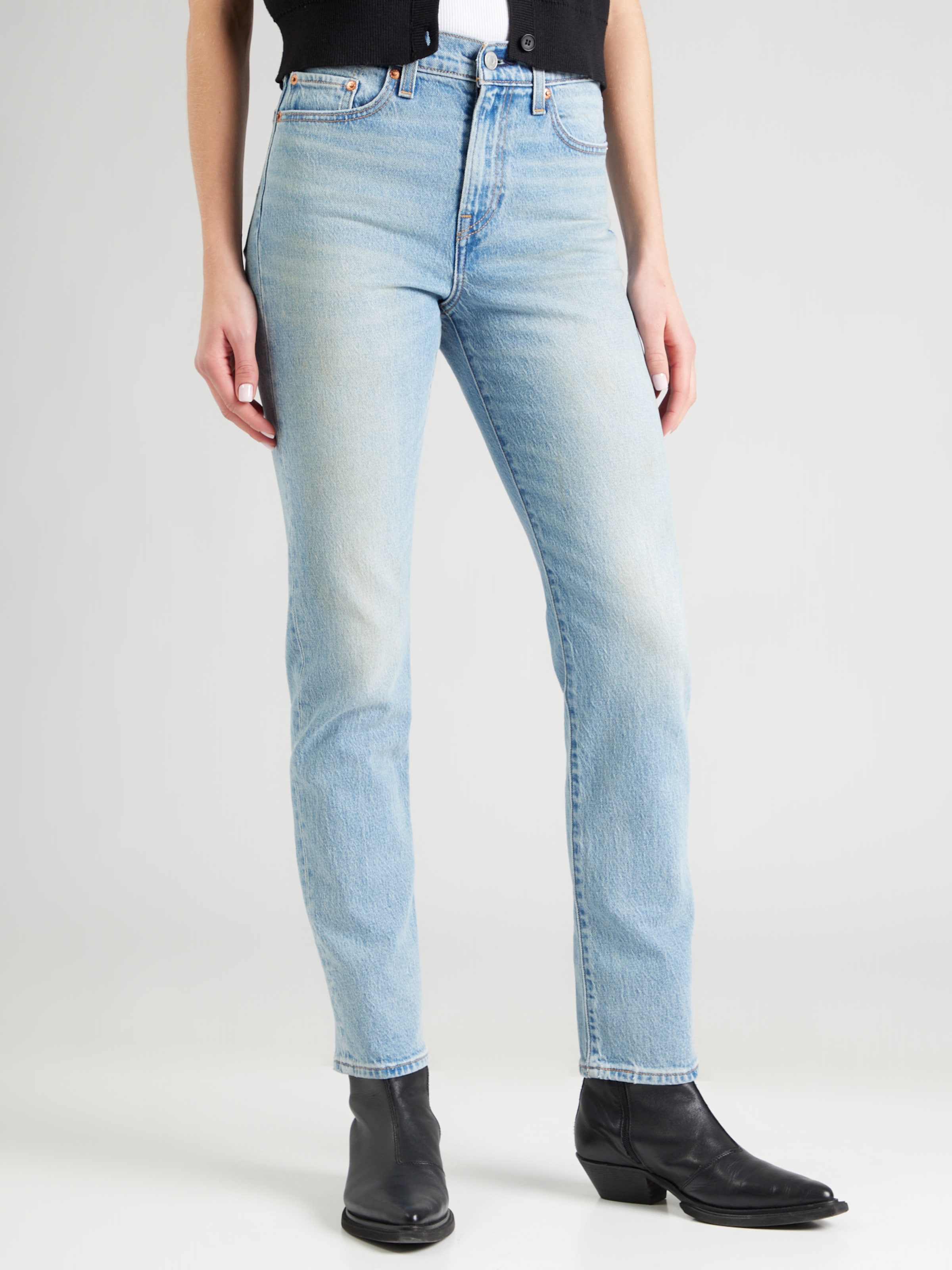 LEVI'S  Джинсы 'Wedgie Slim Jeans' в синем дениме, силуэт slim fit — фото 3
