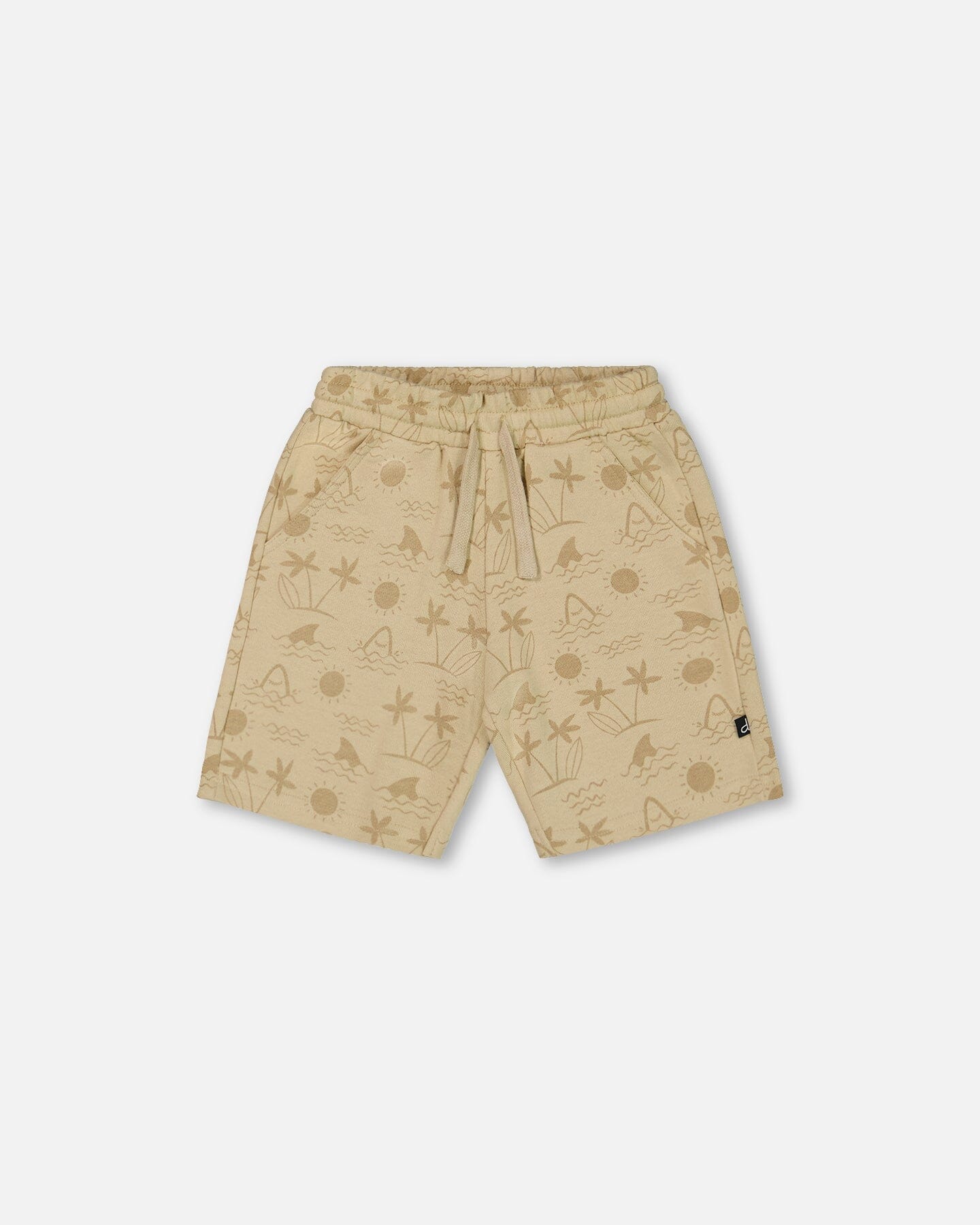 

Шорты для мальчиков Deux par Deux, цвет beige with palm trees