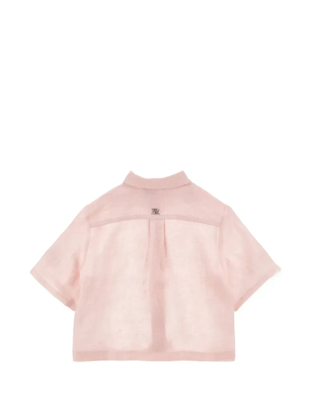 Рубашка с цветочной вышивкой Ermanno Scervino Junior, розовый — фото 2
