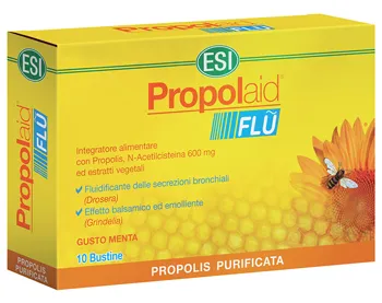 

ESI Propolaid успокаивающее действие на бронхи, 10 пакетиков со вкусом мяты