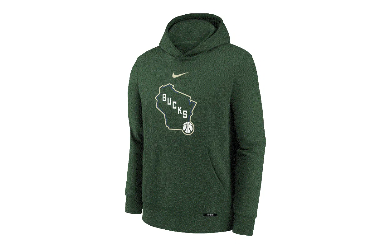 Свитшот детский Grade School с круглым вырезом Moderate Nike, Forest Green