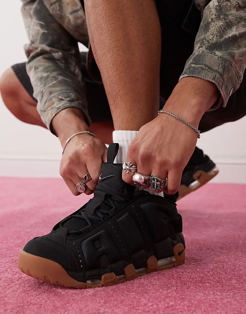 

Кроссовки Air More Uptempo Low черного цвета Nike