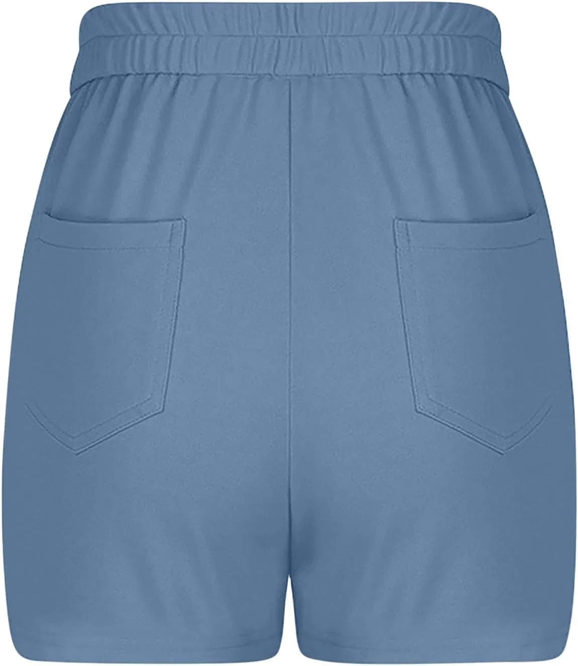 Шорты женские для гольфа и походов, быстросохнущие, с карманами, A01_light Blue — фото 4