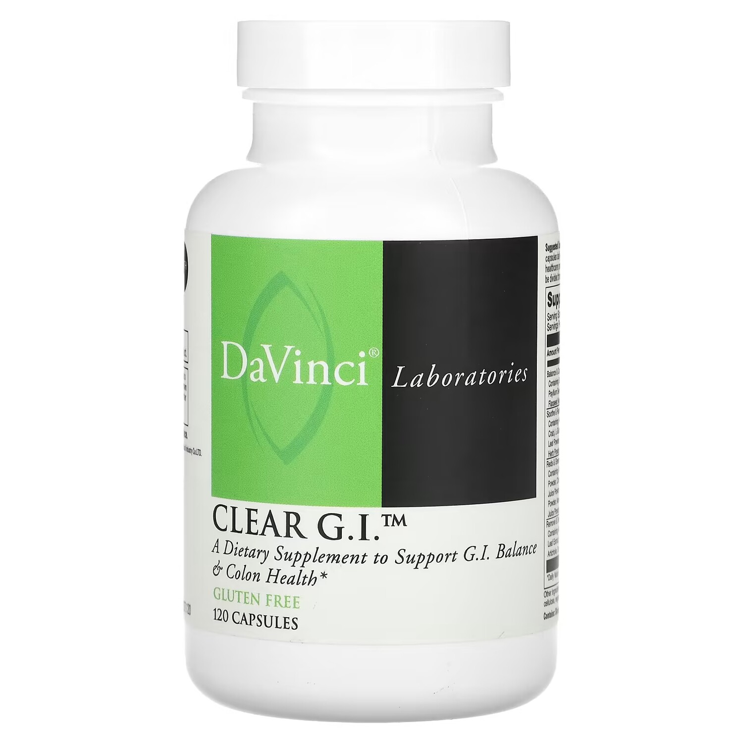 

Добавка DaVinci Laboratories of Vermont Clear GI, 120 капсул