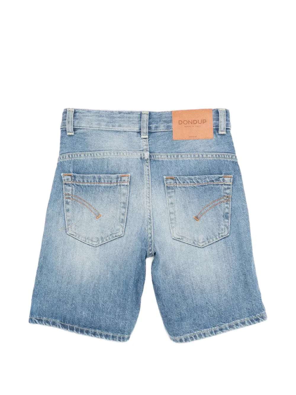Джинсовые шорты Newbrandon с эффектом потертости Dondup Kids, синий — фото 2