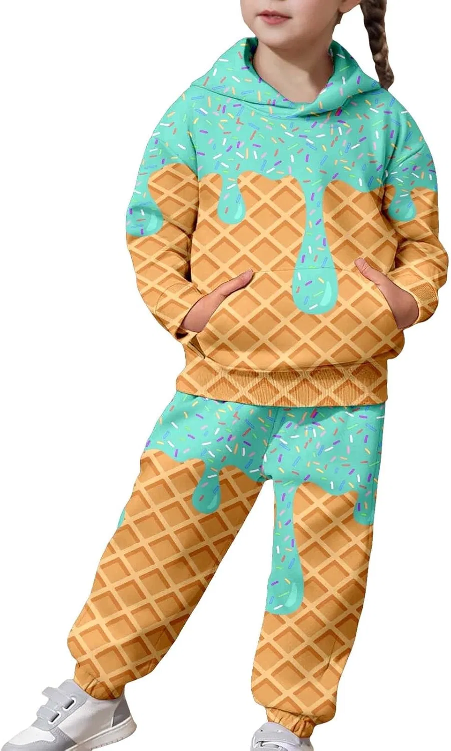 Детский спортивный костюм Ice Cream, бренд Generic, цвет 13-green