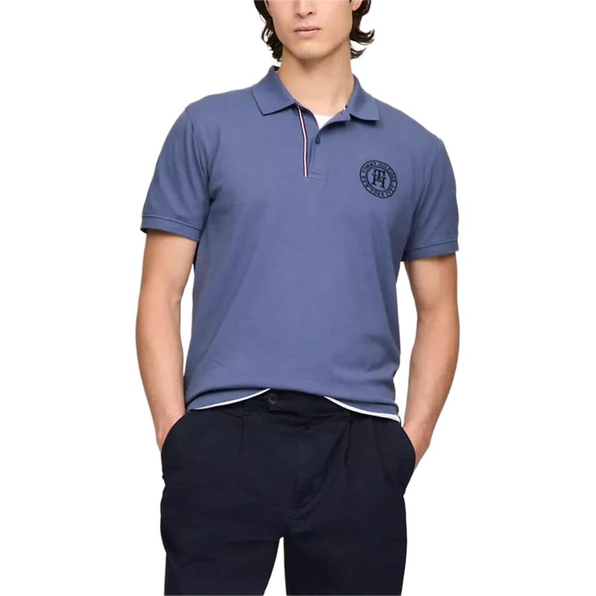 

Tommy Hilfiger Поло мужское туманно-голубое Haze Blue, Синий, Tommy Hilfiger Поло мужское туманно-голубое Haze Blue