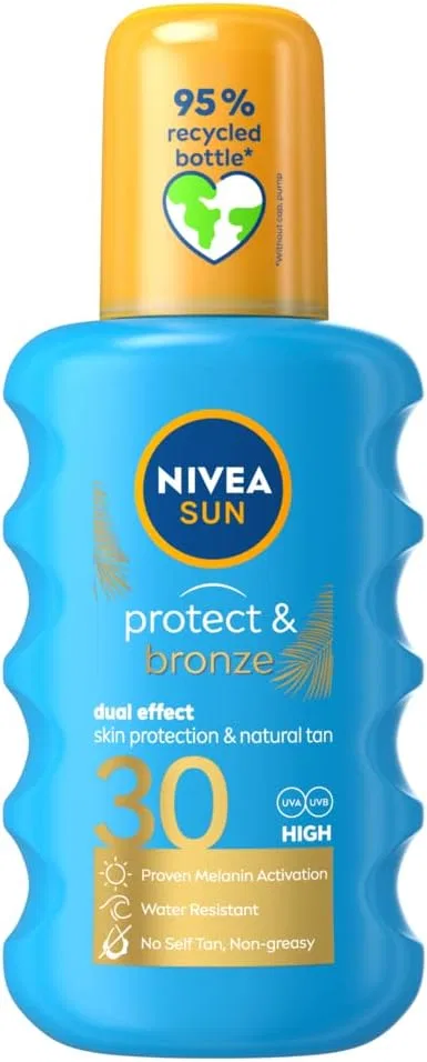 Спрей для загара Nivea Sun Protect & Bronze SPF30 200 мл