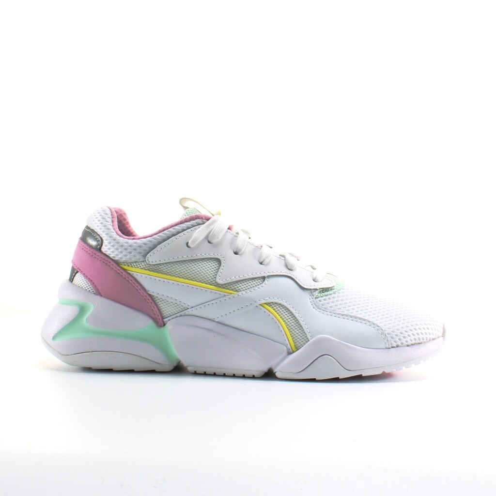 

Синтетические кроссовки на шнуровке nova mesh 369655 03 Puma, белый