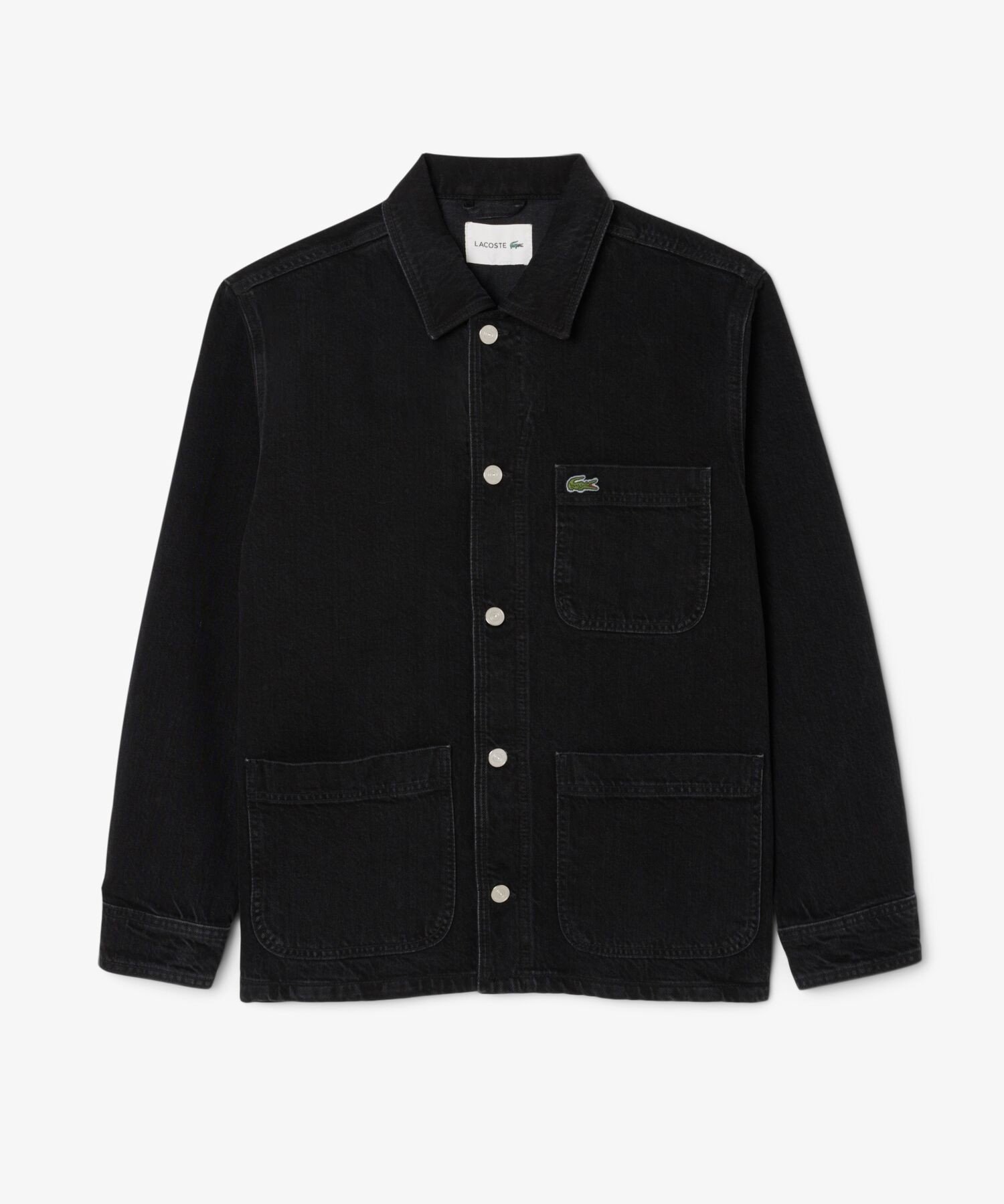 Куртка из плотной джинсовой ткани LACOSTE, Black