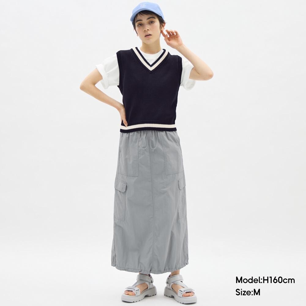 

Юбка длинная GU, оливковый