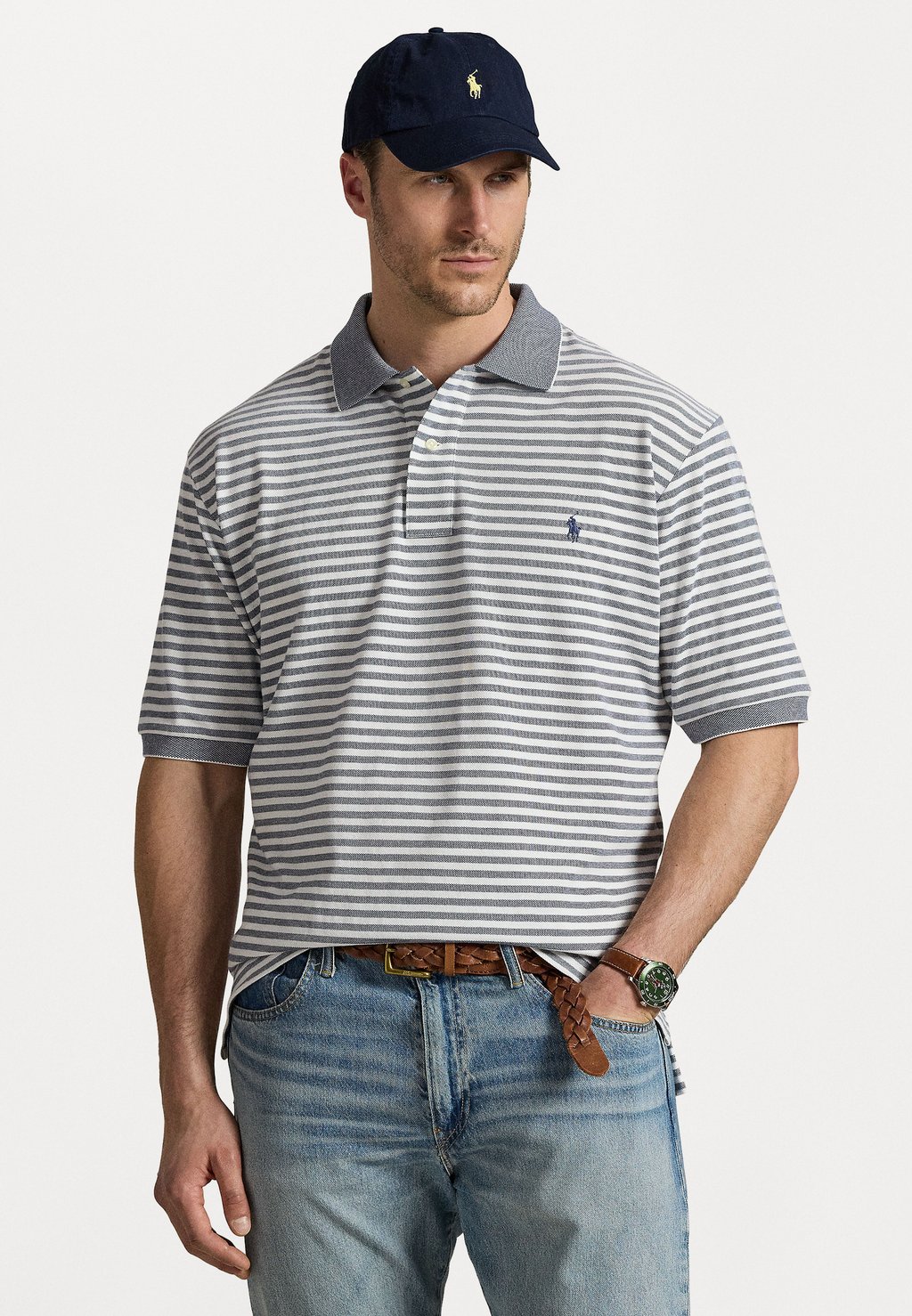 

Рубашка поло SHORT SLEEVE Polo Ralph Lauren Big & Tall, светло-голубой