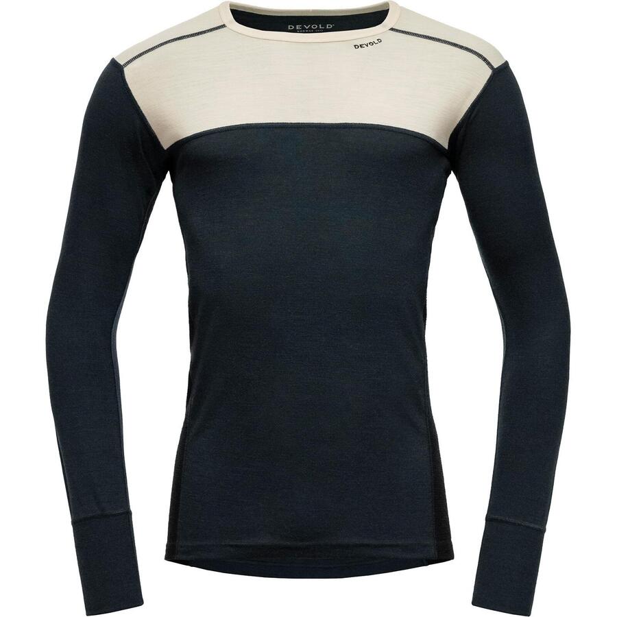 

DEVOLD Функциональная рубашка Lauparen Merino 190 Shirt Man raw white-ink-black