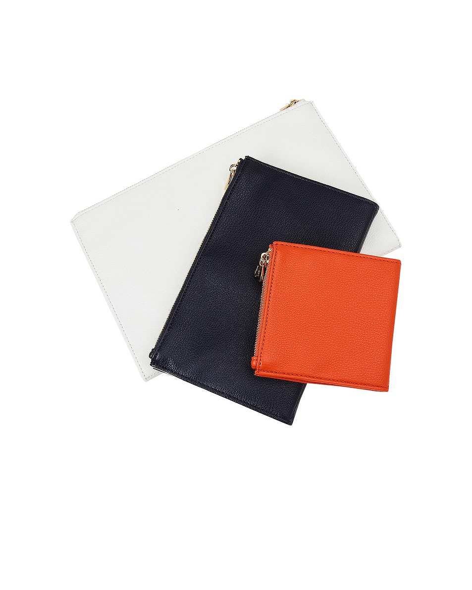 

Набор из 3 сумок на молнии Maria Wolf 1834, Navy, Tangerine, & White