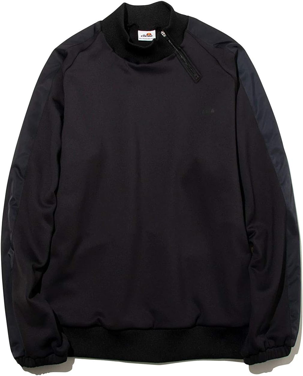 

Худи Elesse EH70305, с высоким воротником и ребристой текстурой, унисекс Ellesse, черный